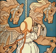 Carousel Animals: A Limited Edition Goines Graphic Art Poster
