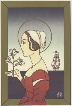 David Lance Goines 'Annunciation' 1978- Offset Lithograph