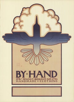 David Lance Goines 'By Hand' 1978- Lithographie offset