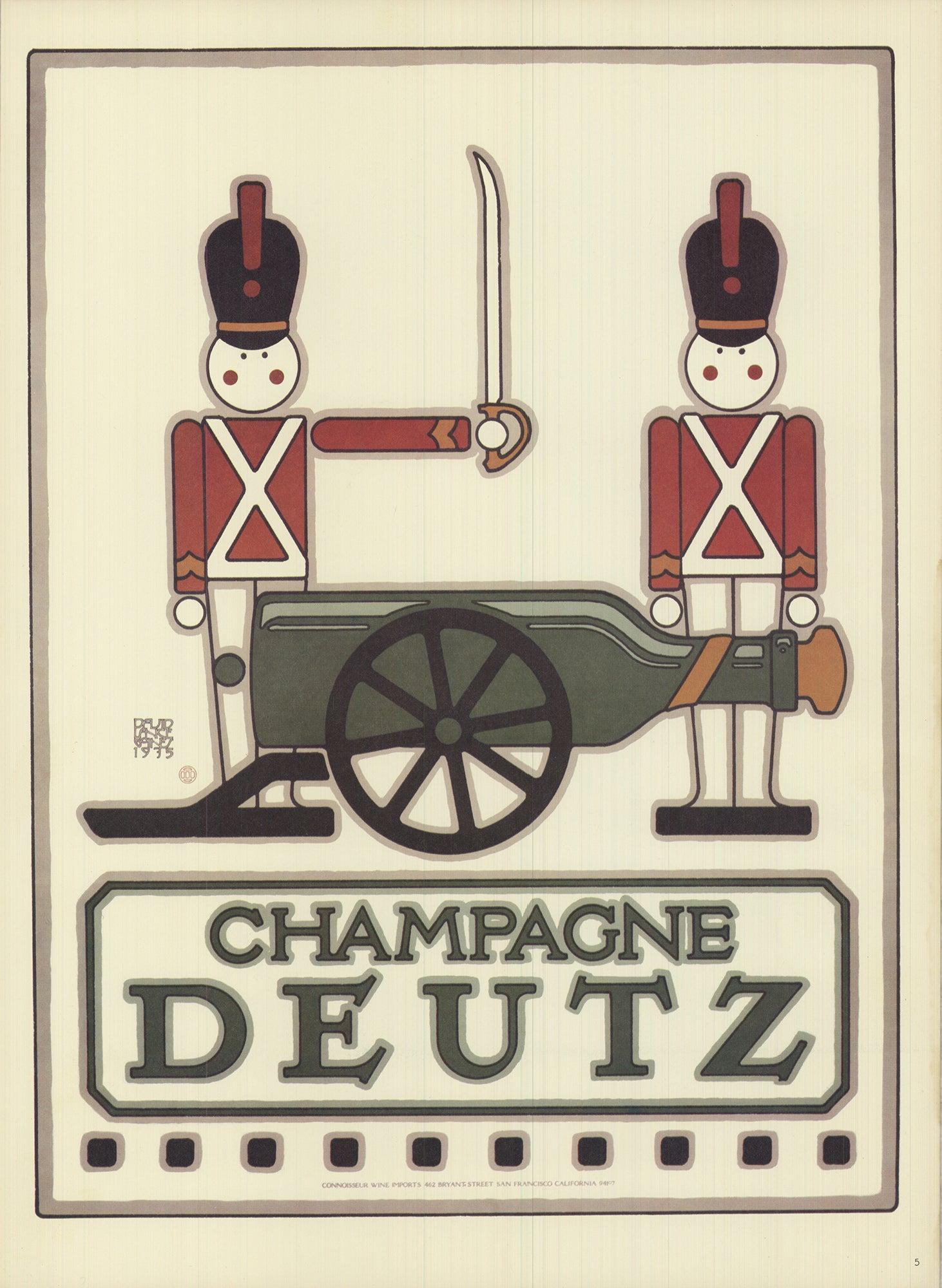 Elevate your collection with this captivating wine advertisement page from *The David Lance Goines Poster Book*, published in 1978. Featuring a stunning design by the renowned artist David Lance Goines, this page showcases his distinctive style