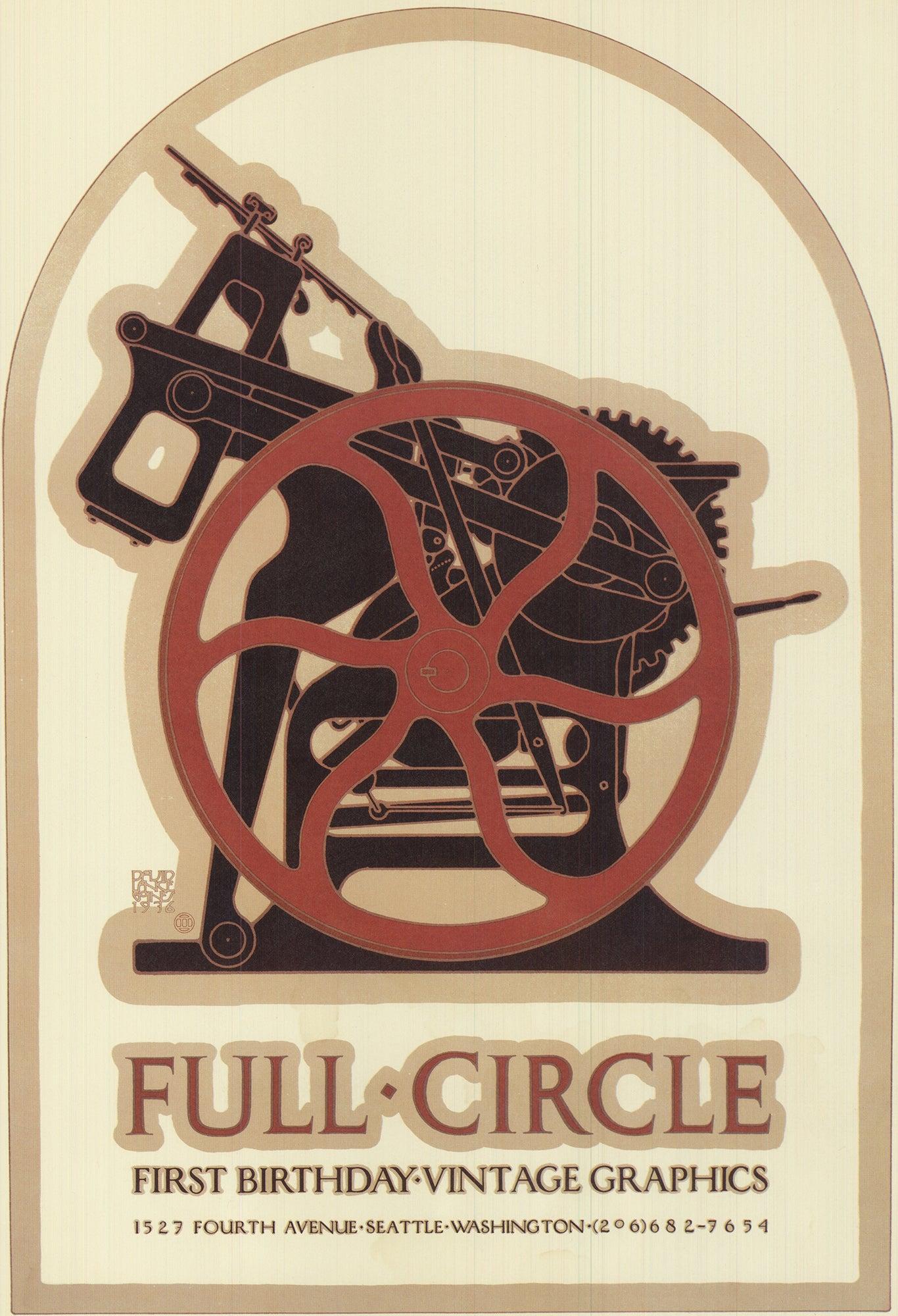 David Lance Goines 'Full Circle Vintage Graphics' 1978- Litografia Offset in vendita 1