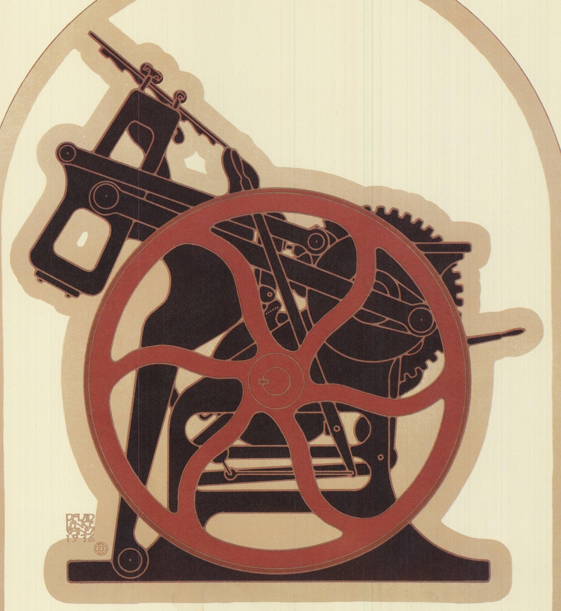 David Lance Goines 'Full Circle Vintage Graphics' 1978- Litografia Offset in vendita 2