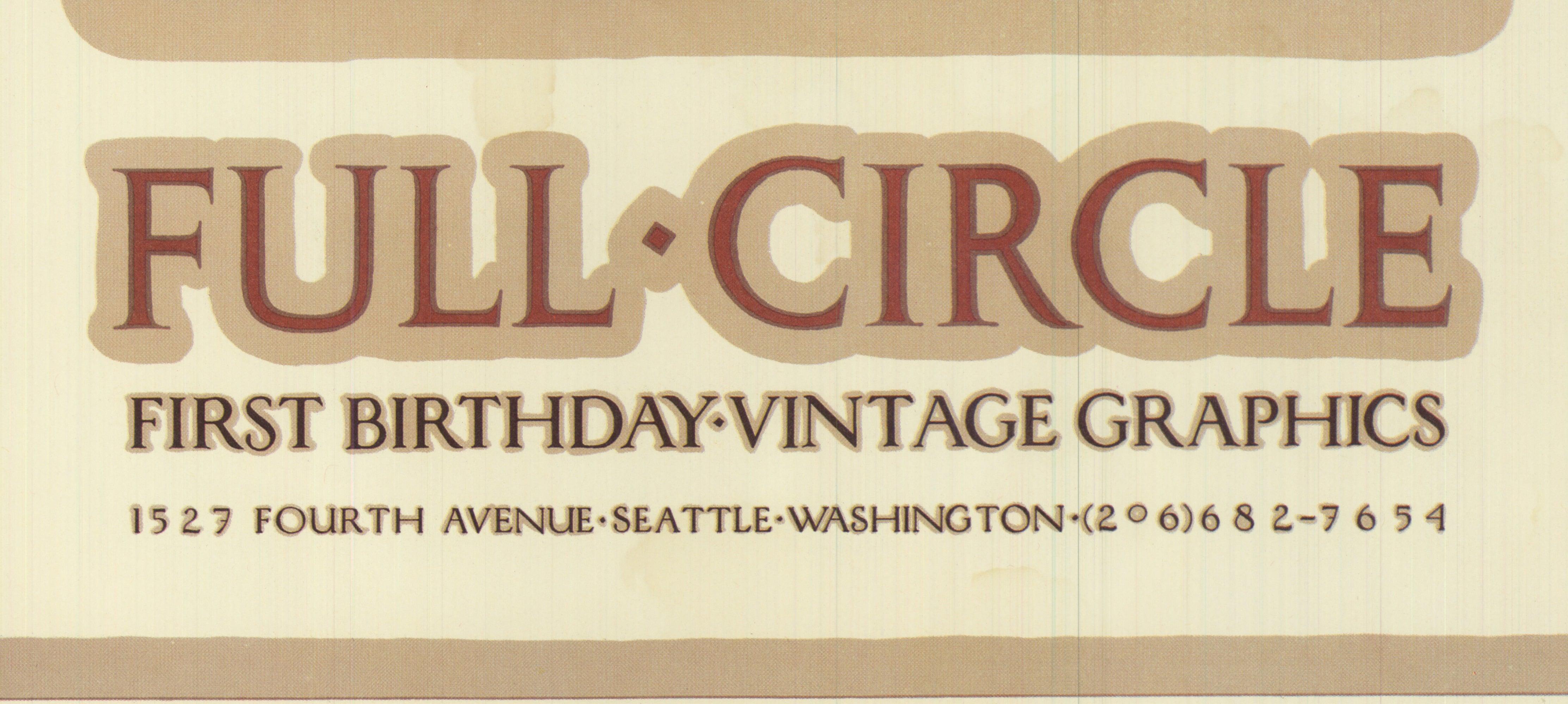 David Lance Goines 'Full Circle Vintage Graphics' 1978- Litografia Offset in vendita 3