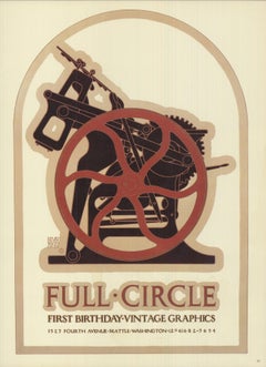 David Lance Goines 'Full Circle Vintage Graphics' 1978- Litografia Offset