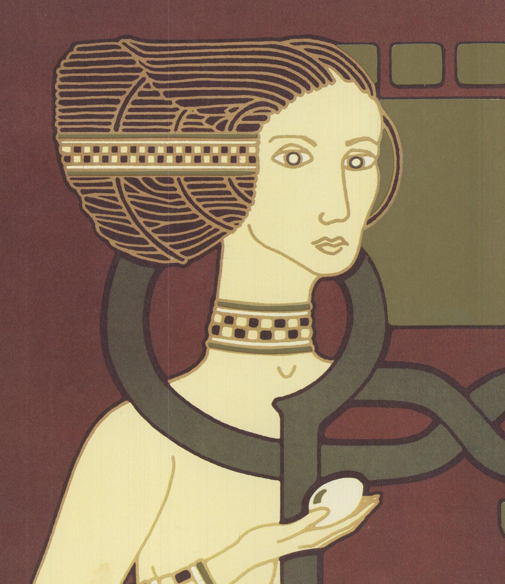David Lance Goines 'New Year's Greetings' 1978- Offset Lithograph For Sale 2