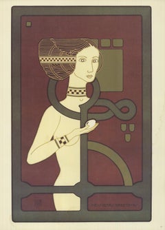 David Lance Goines 'New Year's Greetings' 1978- Lithographie offset