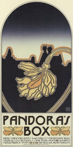 David Lance Goines 'Il vaso di Pandora' 1978- Litografia offset