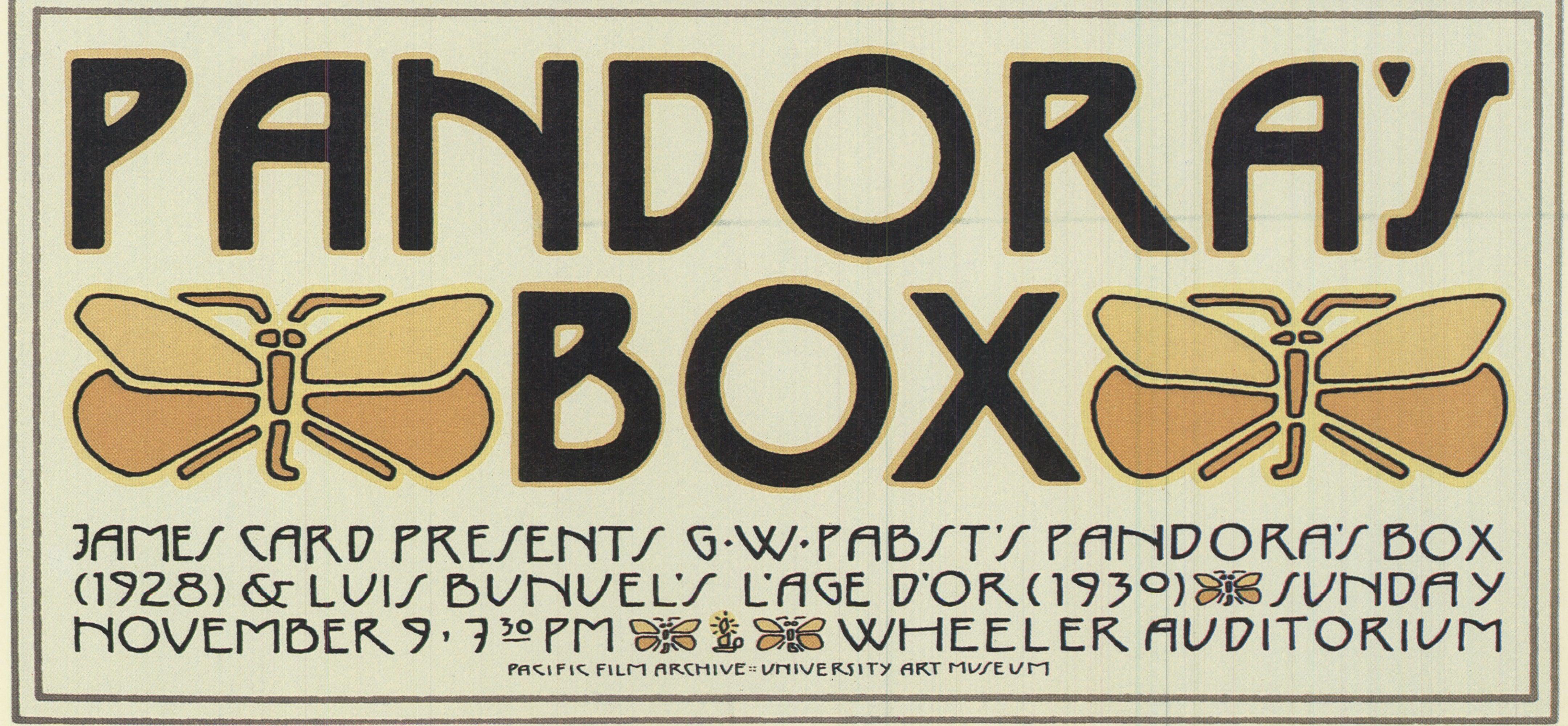 David Lance Goines 'Pandora's Box' 1978- Offset Lithograph en vente 3