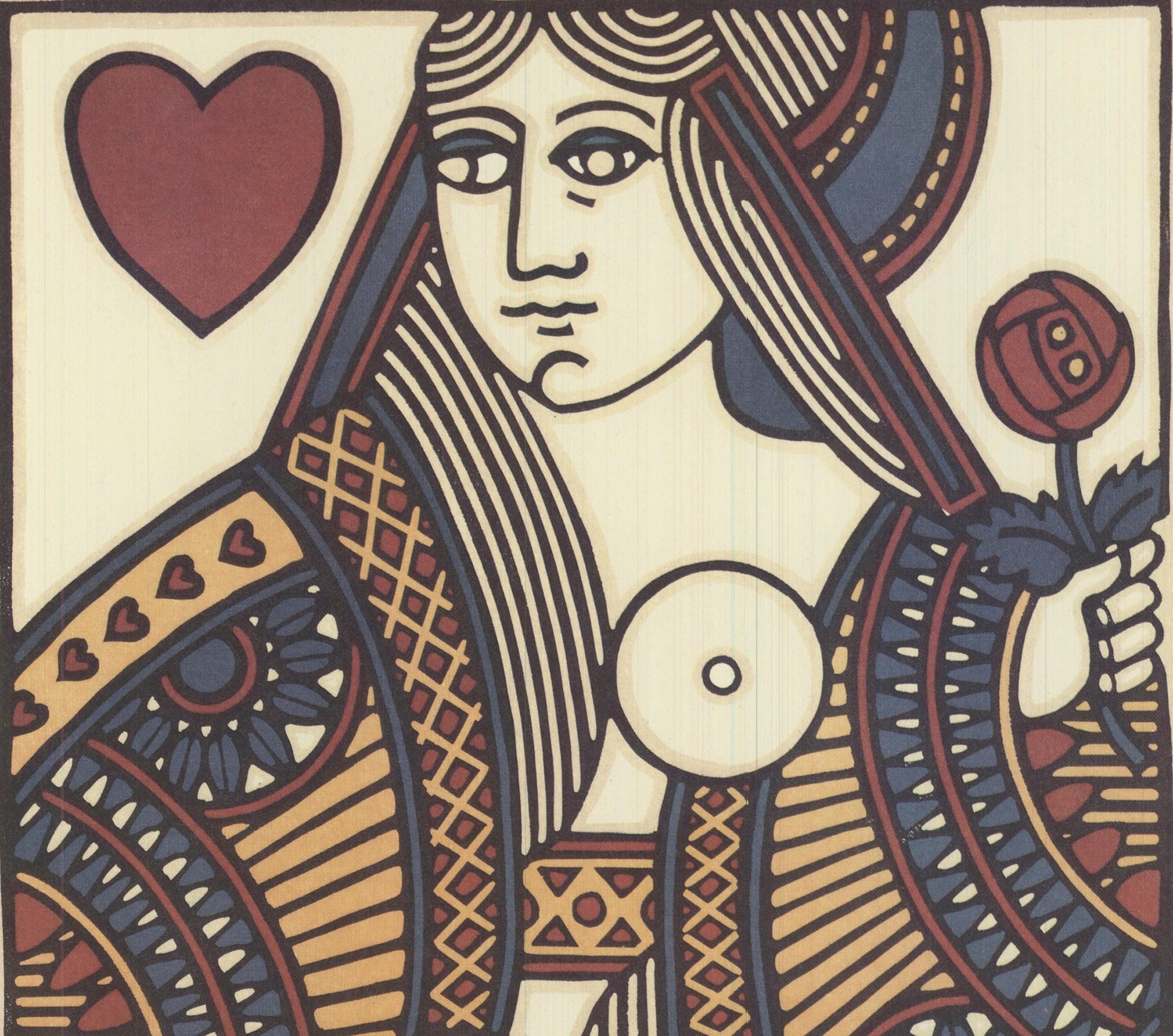 David Lance Goines 'Queen of Hearts Ball' 1978- Offset Lithograph For Sale 2