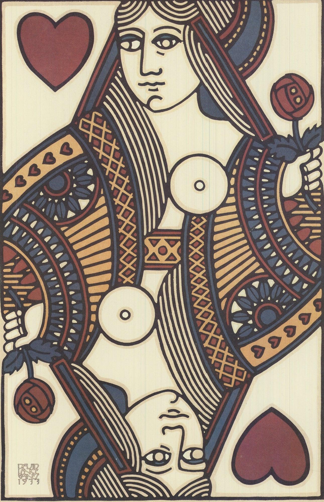 David Lance Goines 'Queen of Hearts Ball' 1978- Offset Lithograph For Sale 3