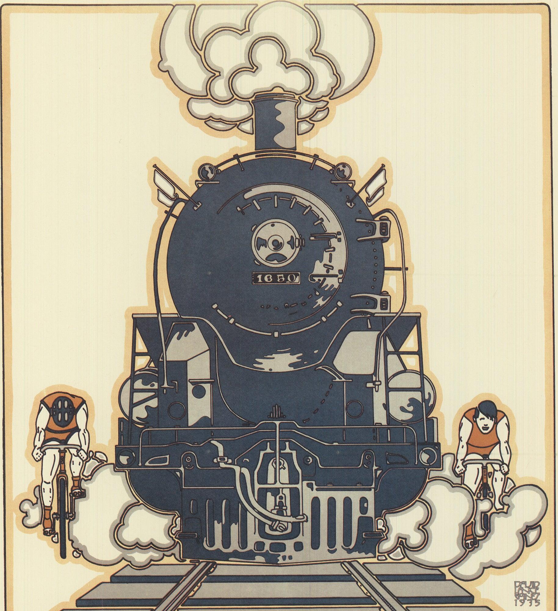 David Lance Goines 'Velo-Sport Fahrräder' 1978- Offsetlithographie im Angebot 2