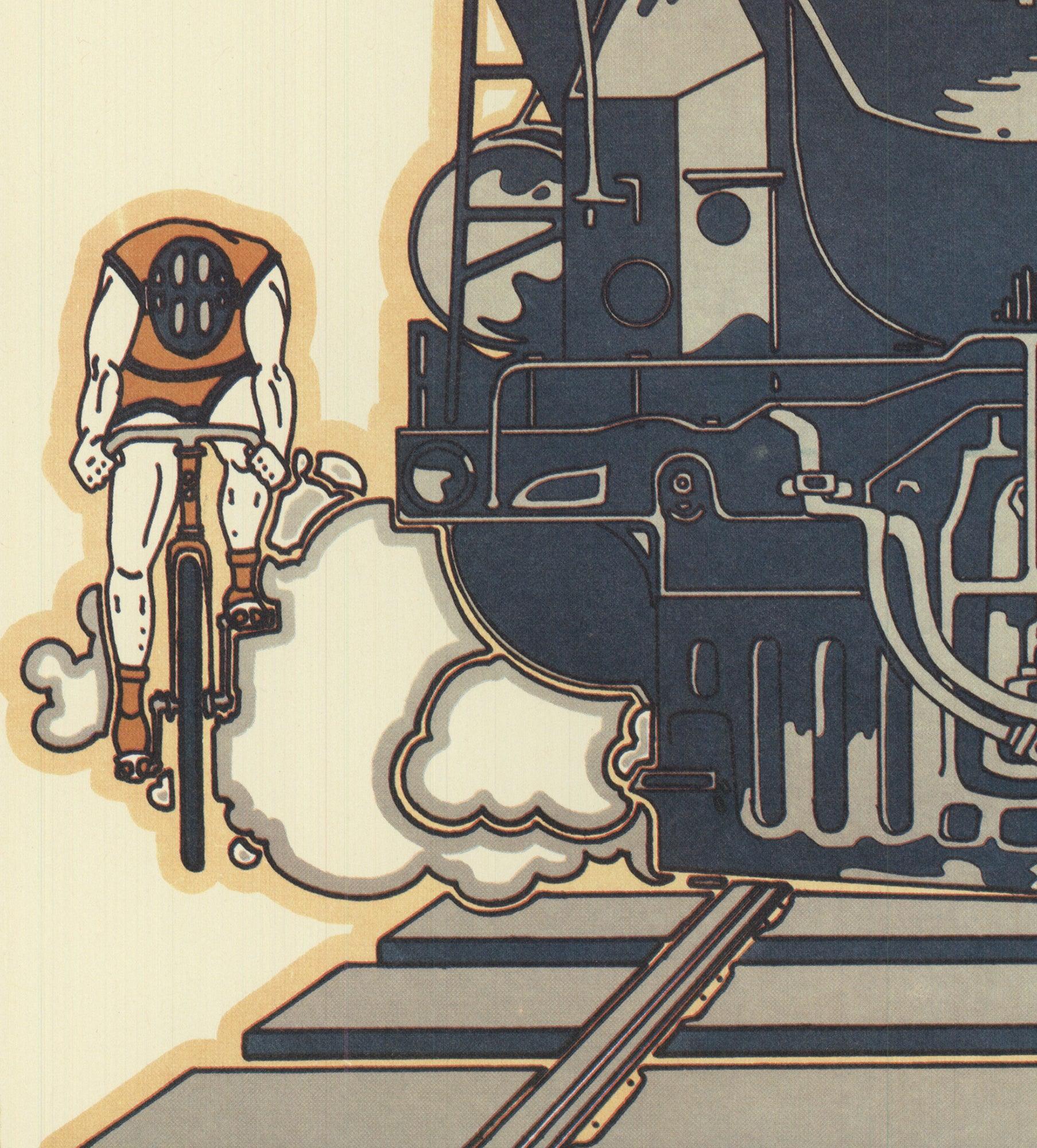 David Lance Goines 'Velo-Sport Fahrräder' 1978- Offsetlithographie im Angebot 3