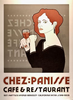  "Chez Panisse Cafe and Restaurant" Birthday: Original Goines Graphic Art Poster