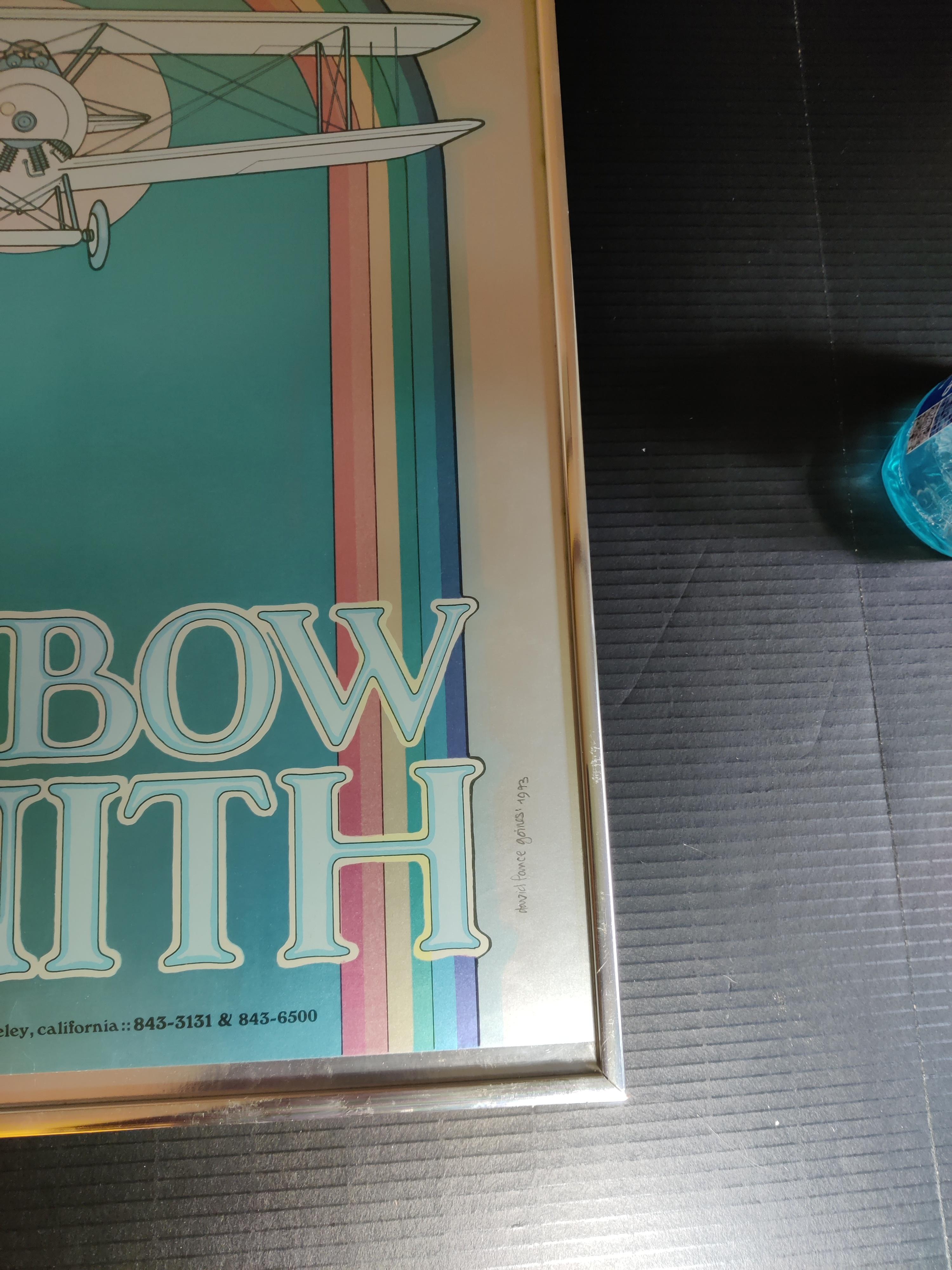 David Lance Goines Rainbow Zenith litografía original firmada por el artista 1973 en venta 2