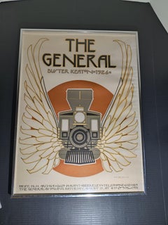 David Lance Goines "The General" original lithograph signed by artist 1973