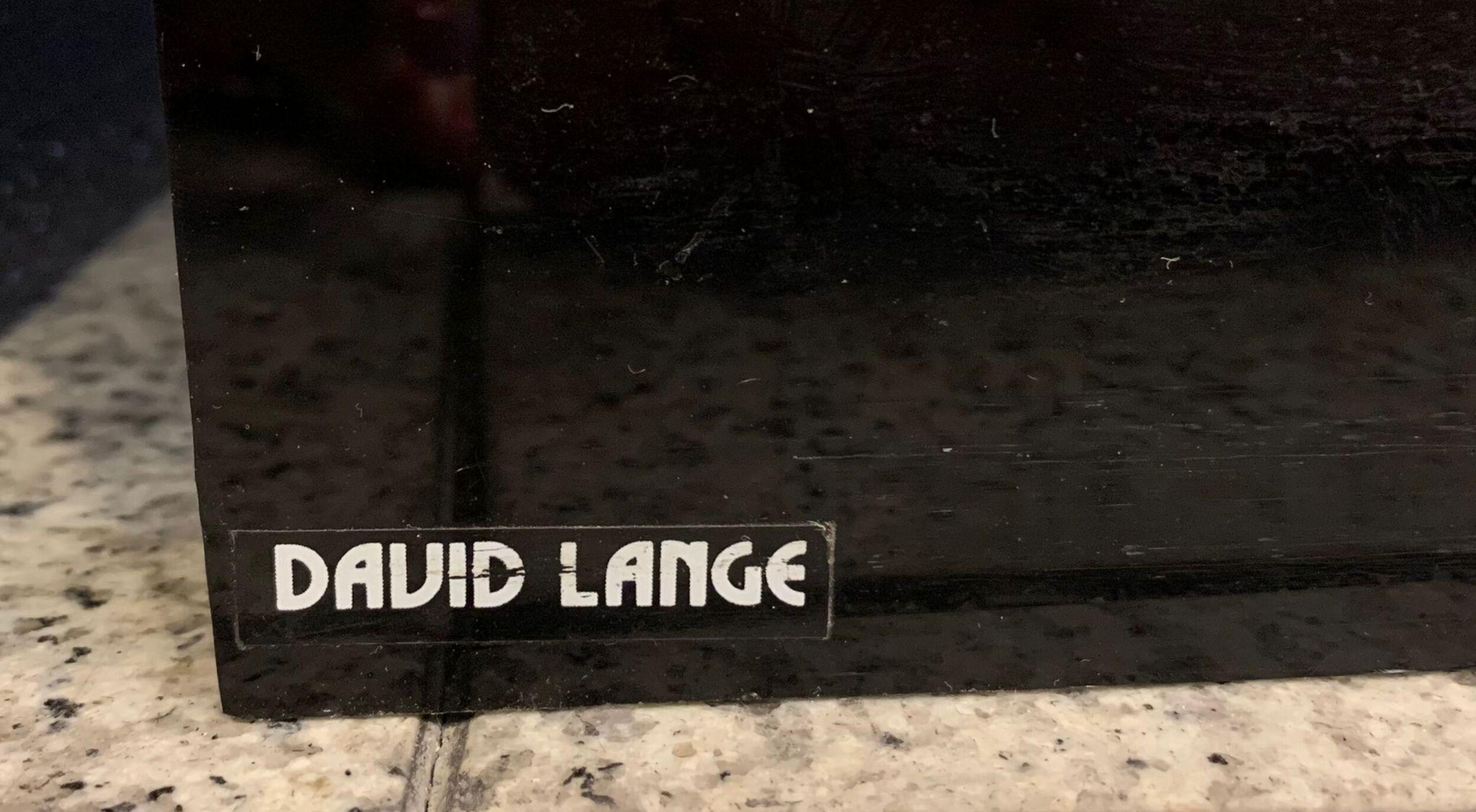 Commode d'appoint noire des années 70 de David Lange, laquée, signée en vente 3