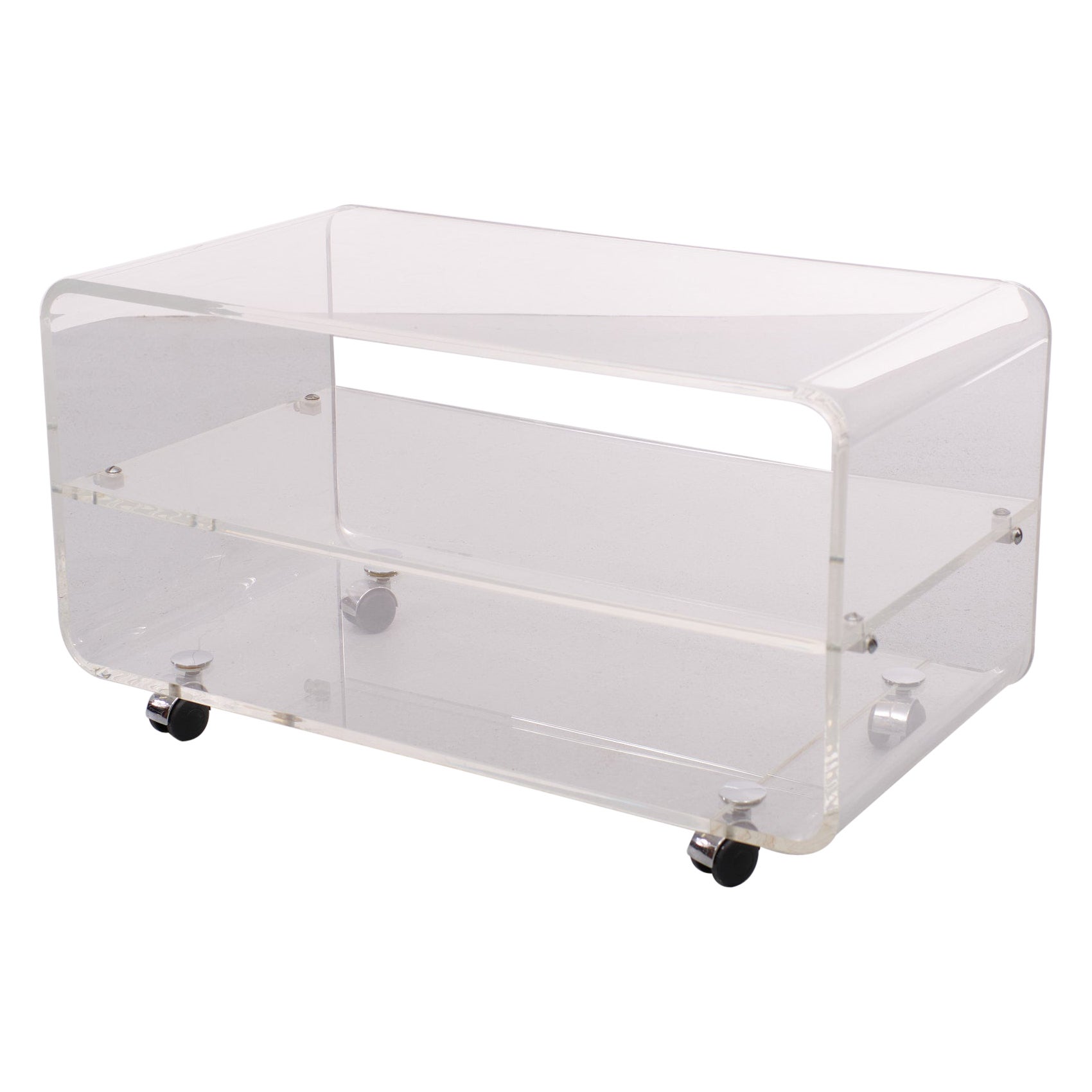 David Lange Lucite Cart Space Ace, 1970s, France