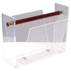 David Lange Lucite Newspaper Rack 1970s France