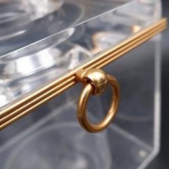 Seau à glace en plexiglas David Lange des années 1970