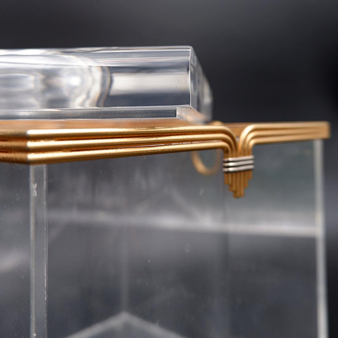 David Lange Plexiglas Ice Bucket 1970s For Sale 2