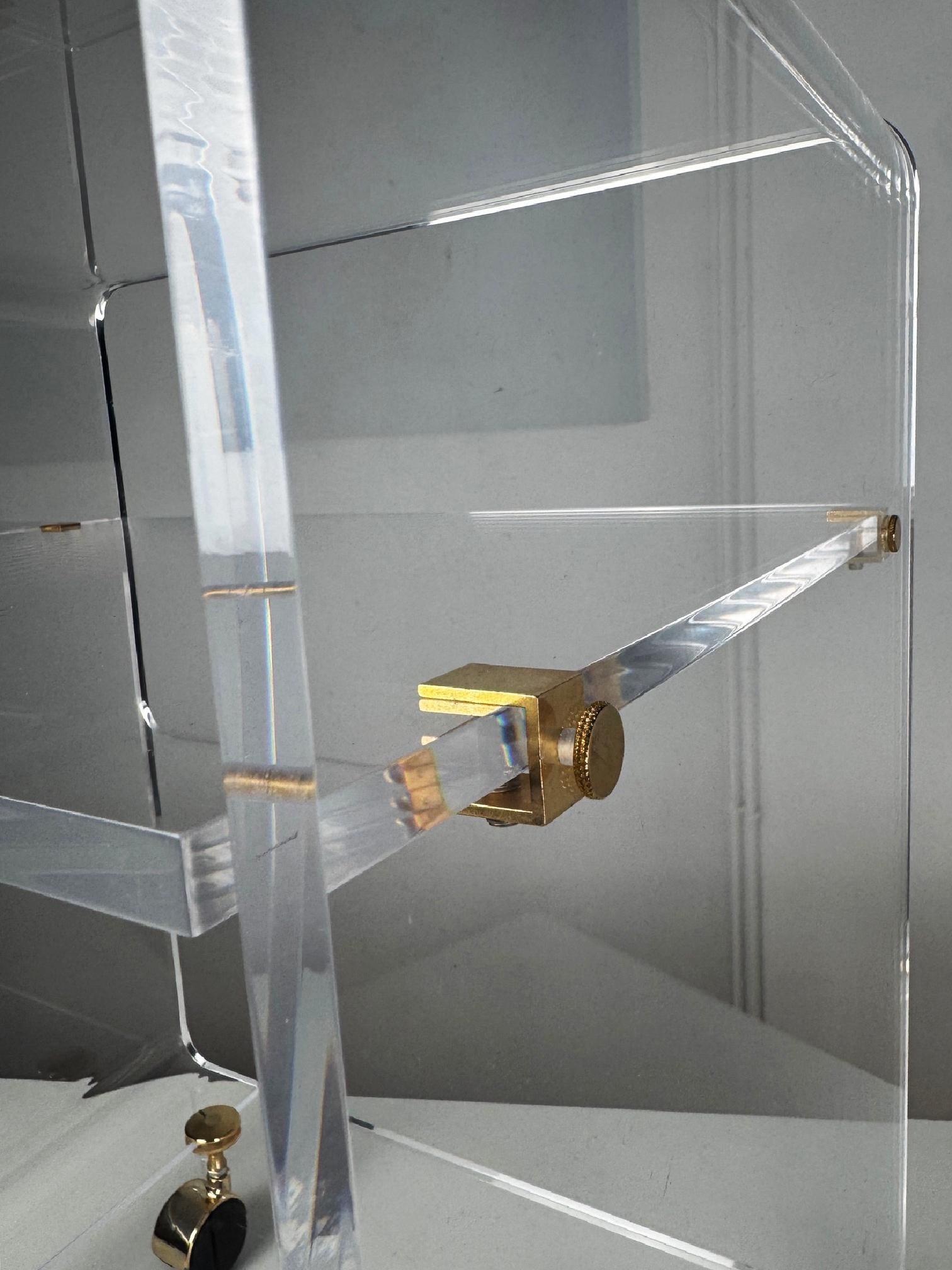 Plexiglass David Lange side table 