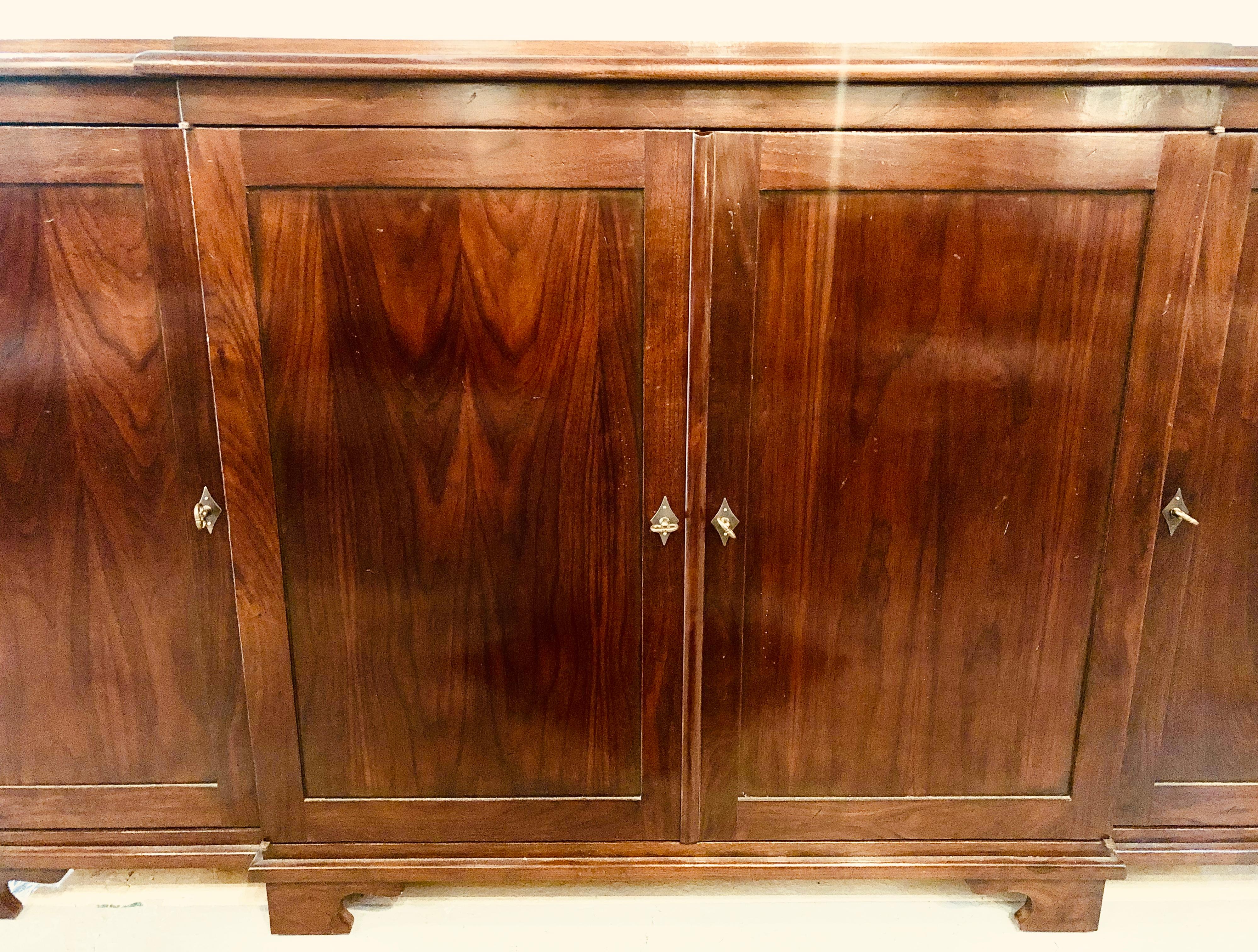 David Latesta Studio Weatherly Mahogany Breakfront Sideboard Buffet Server 5