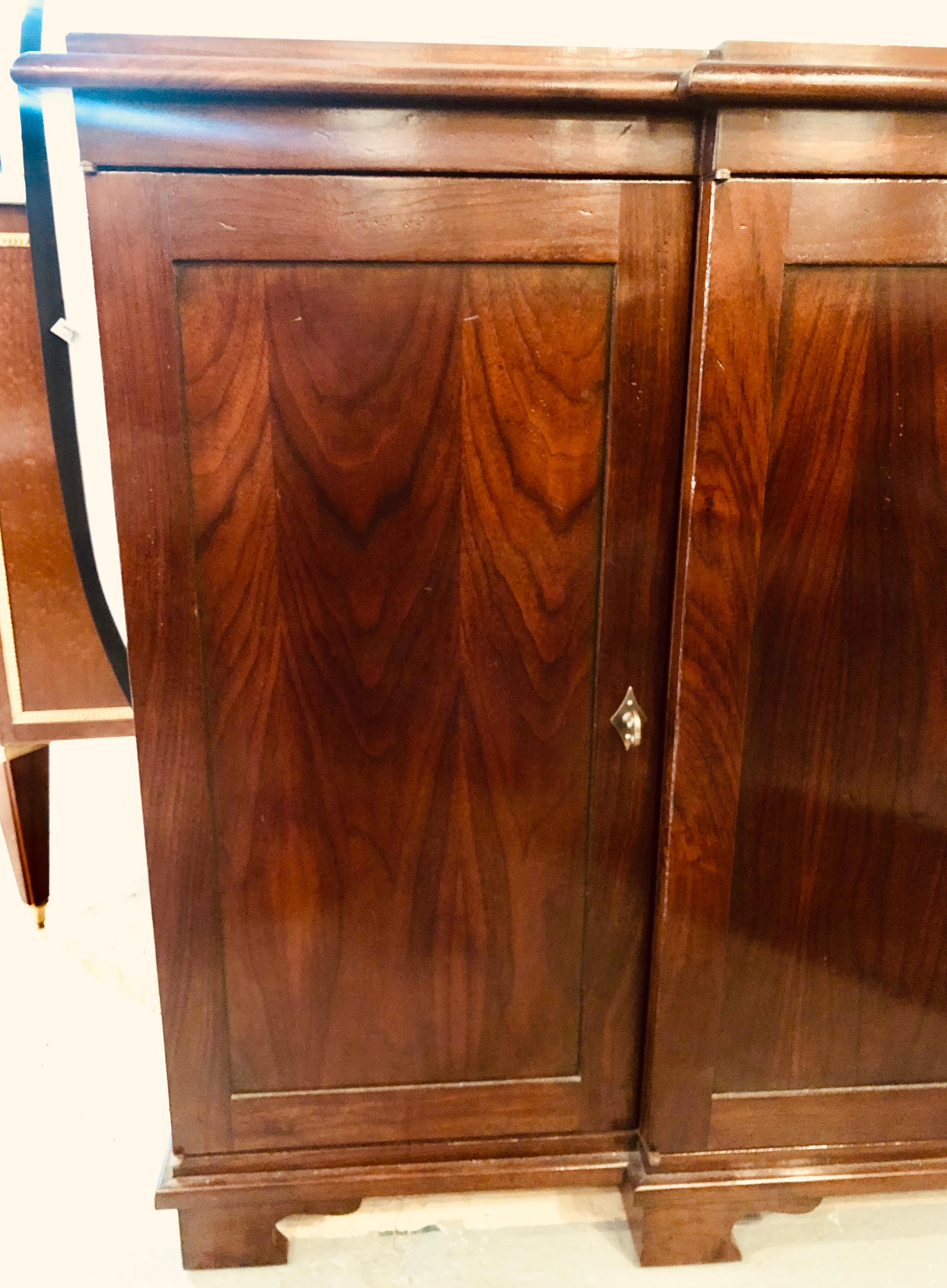 American David Latesta Studio Weatherly Mahogany Breakfront Sideboard Buffet Server