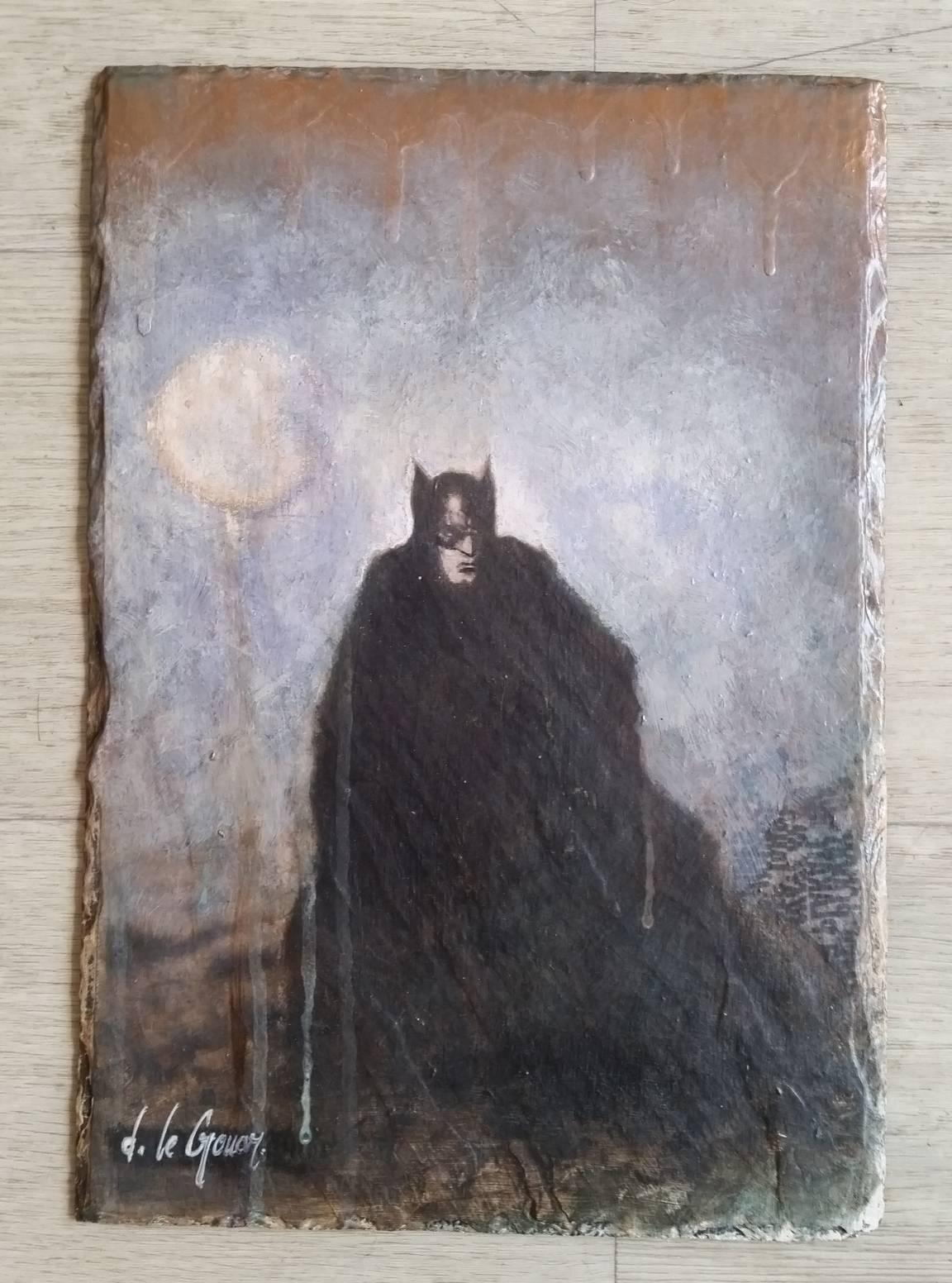 Batman - Painting by David Le Gouar