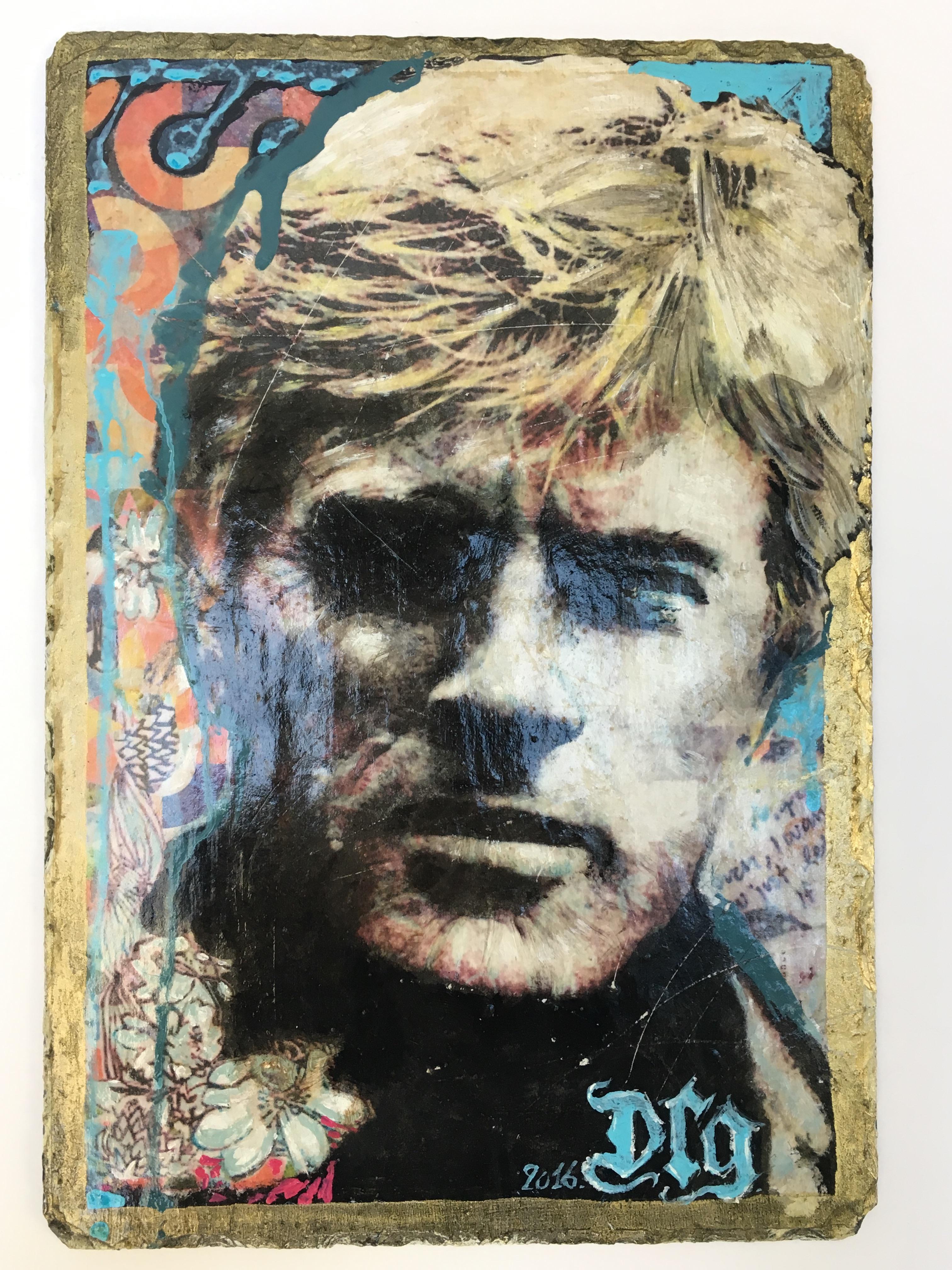 Robert Redford - Painting by David Le Gouar