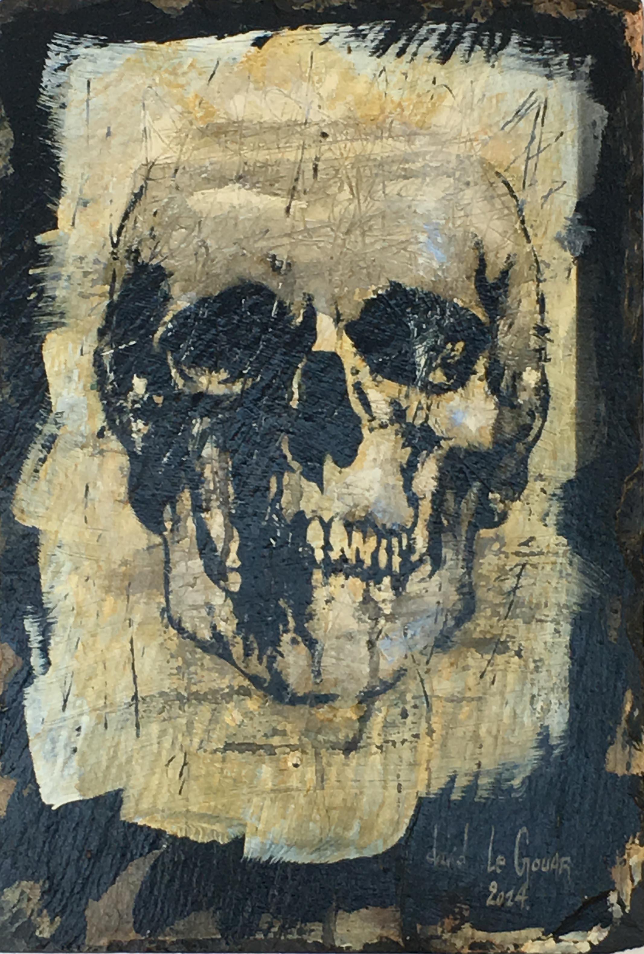 David Le Gouar Portrait Painting - Skull