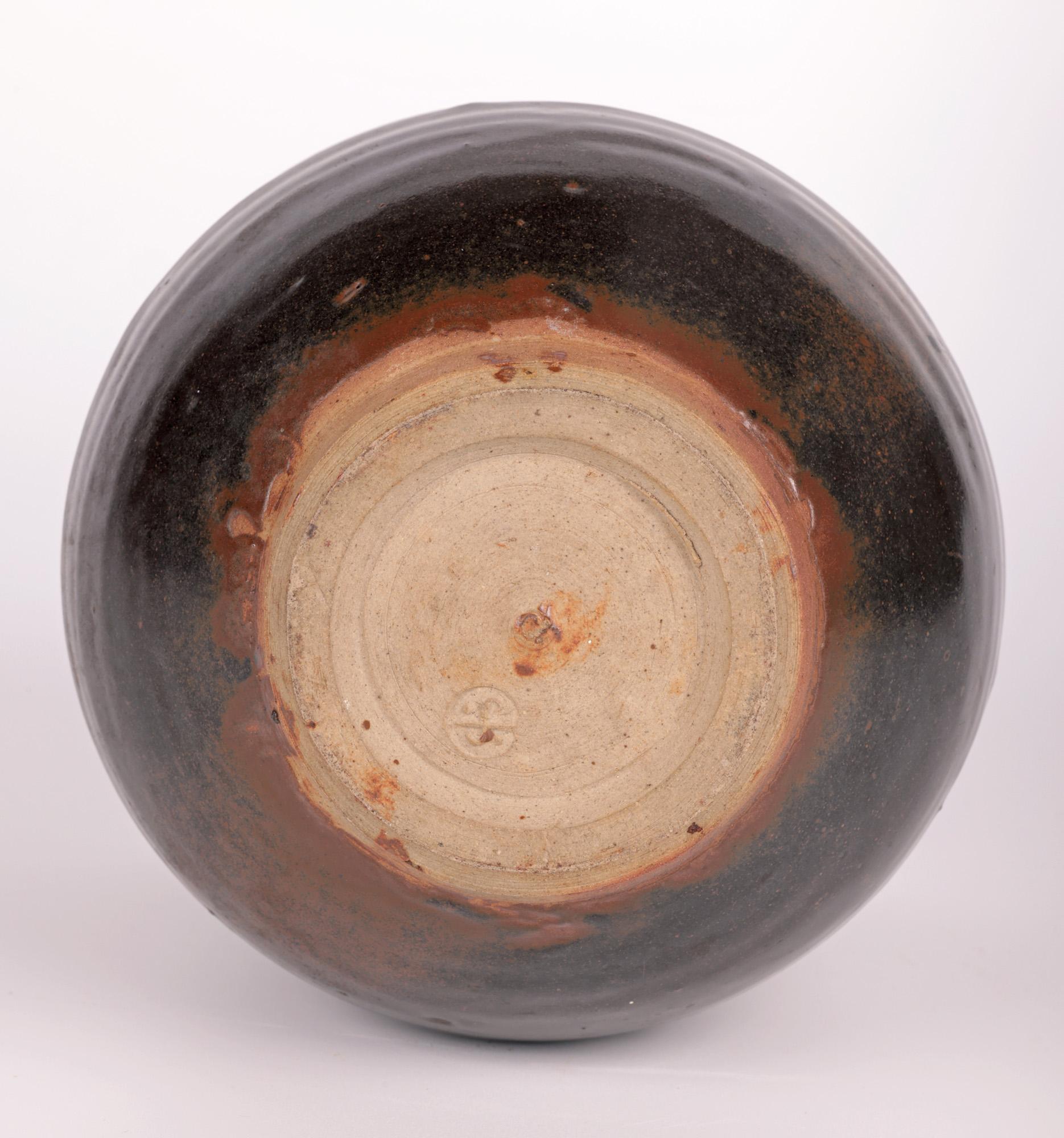 David Leach Zuschreibung Early Leach Pottery Fingerhut-Muster Vase im Angebot 6