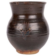 David Leach Attributed Early Leach Pottery Foxglove Pattern Vase