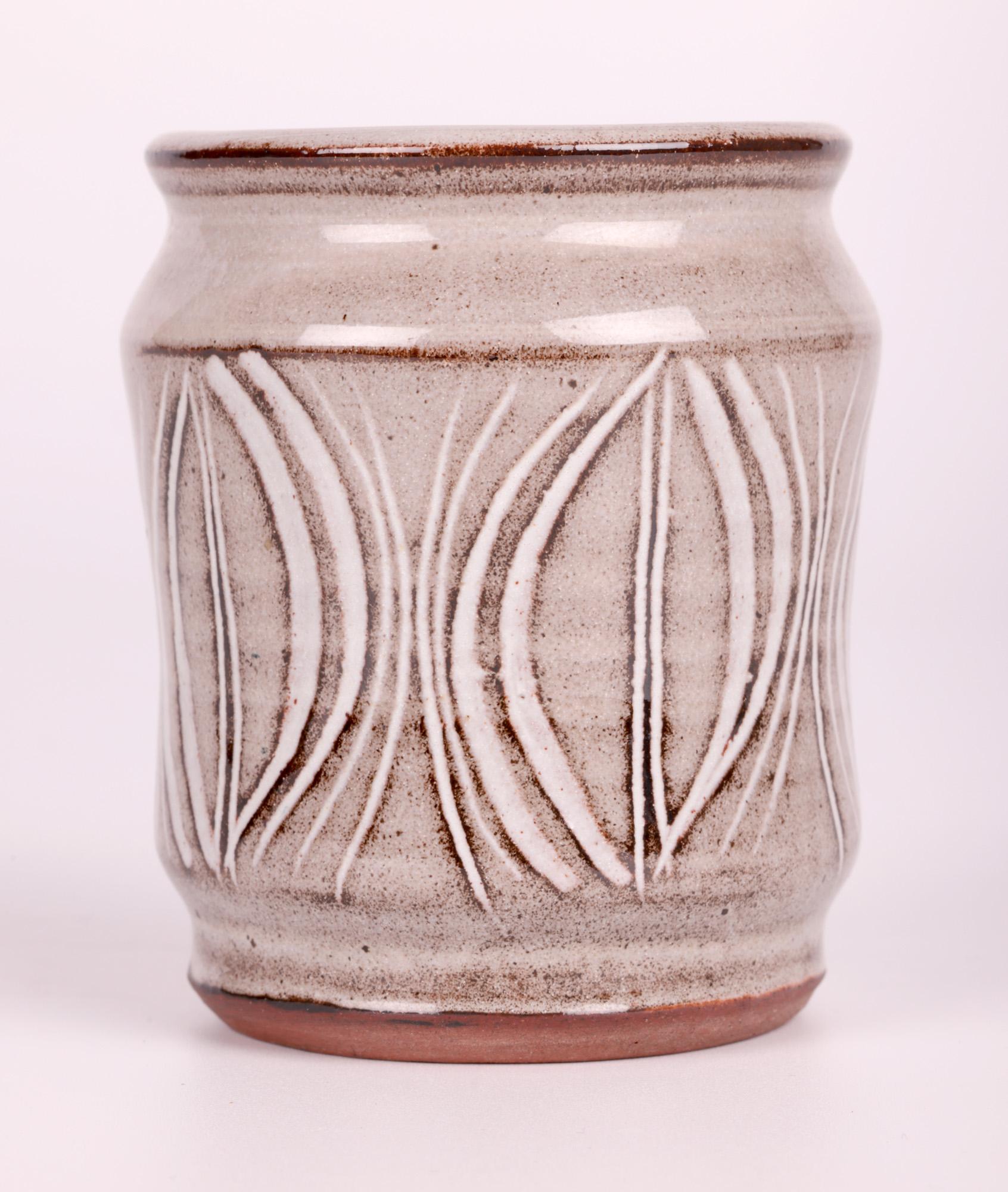 David Leach Lowerdown Pottery Studio Albarello Form Tinglazed Vase  For Sale 2
