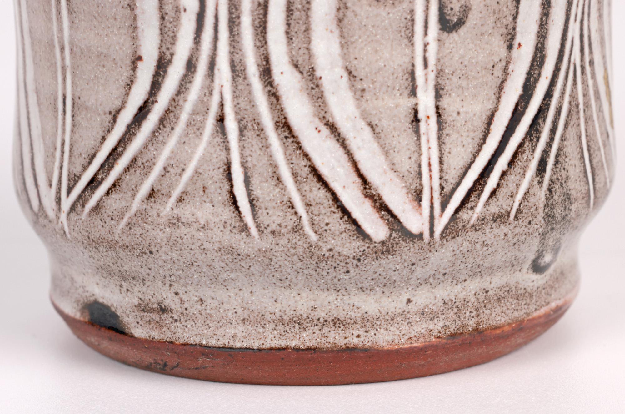 English David Leach Lowerdown Pottery Studio Albarello Form Tinglazed Vase  For Sale