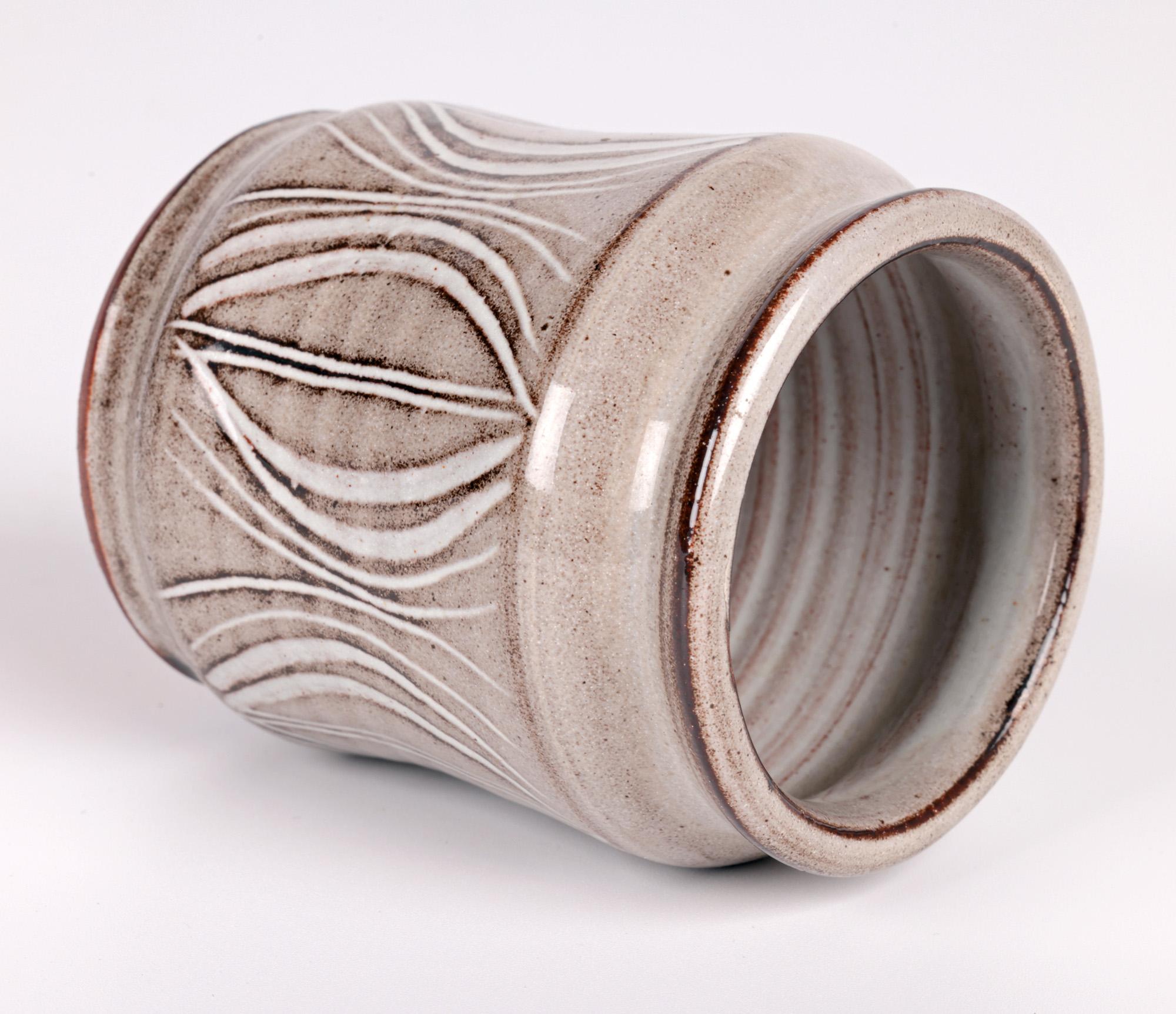 David Leach Lowerdown Pottery Studio Albarello Form Tinglazed Vase  In Good Condition For Sale In Bishop's Stortford, Hertfordshire