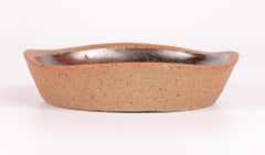 David Leach Lowerdown Pottery Studio Pottery Floral Decorated Dish