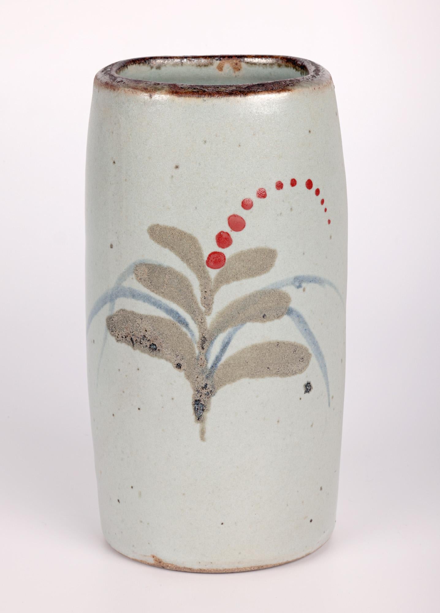 David Leach Lowerdown Pottery Studio Pottery Foxglove Pattern Vase  For Sale 8