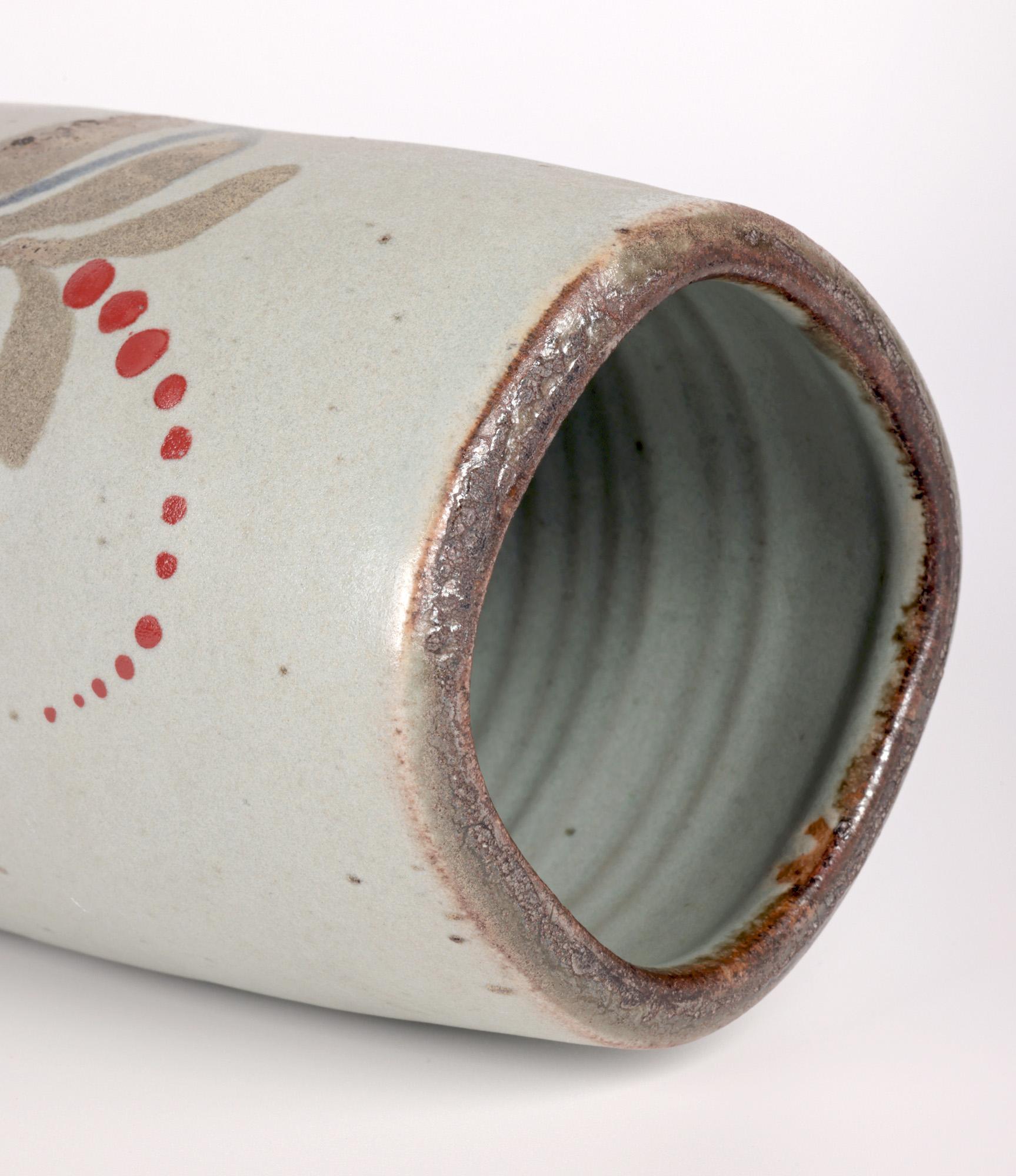 David Leach Pottery Studio Pottery Vase à motif Foxglove  en vente 1