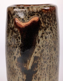 David Leach Lowerdown Pottery Studio Pottery Tenmoku Glazed Vase