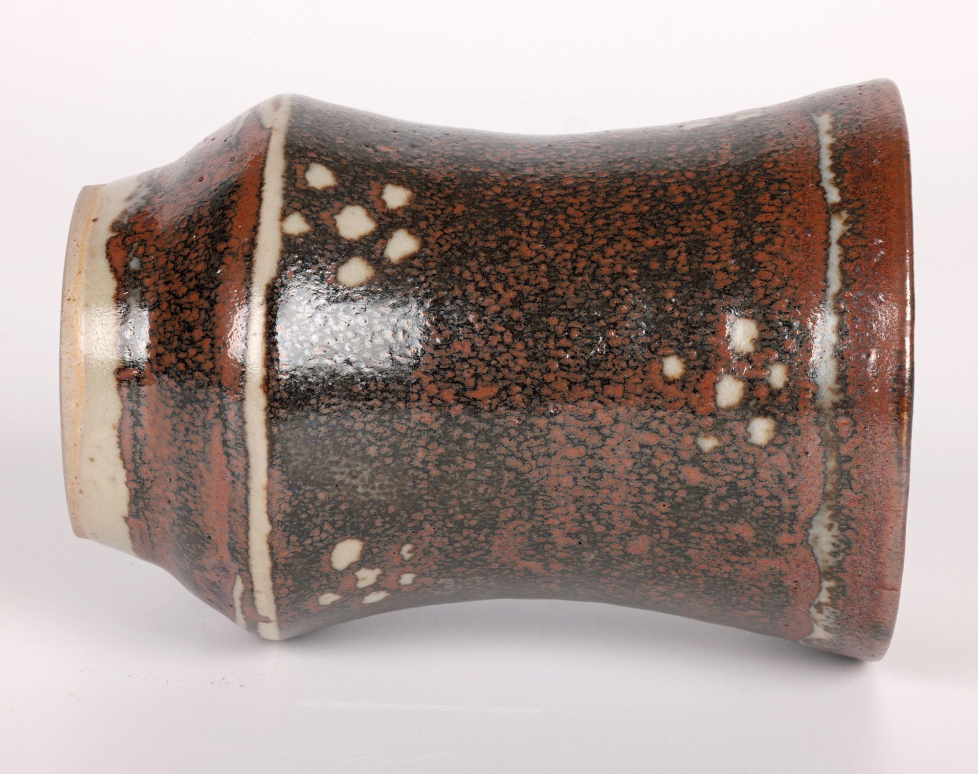 David Leach Lowerdown Pottery Studio Pottery Taille gemusterte Vase  im Angebot 1