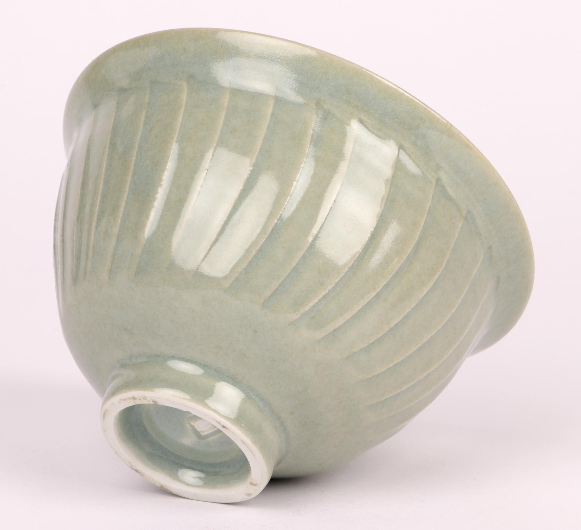 David Leach Lowerdown Studio Pottery Celadon Glazed Bowl For Sale 4