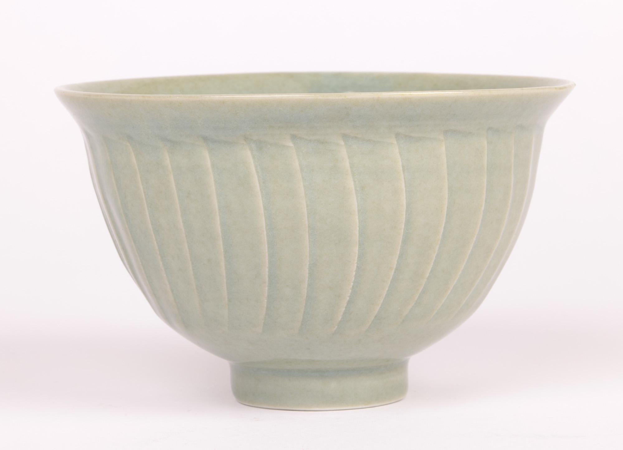 David Leach Lowerdown Studio Pottery Celadon Glazed Bowl For Sale 6