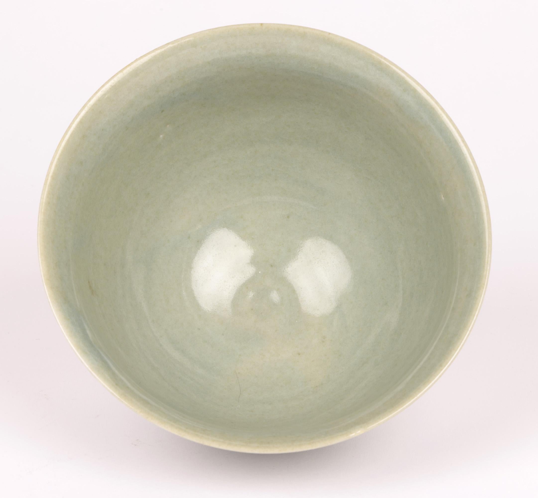 David Leach Lowerdown Studio Pottery Celadon Glazed Bowl For Sale 1