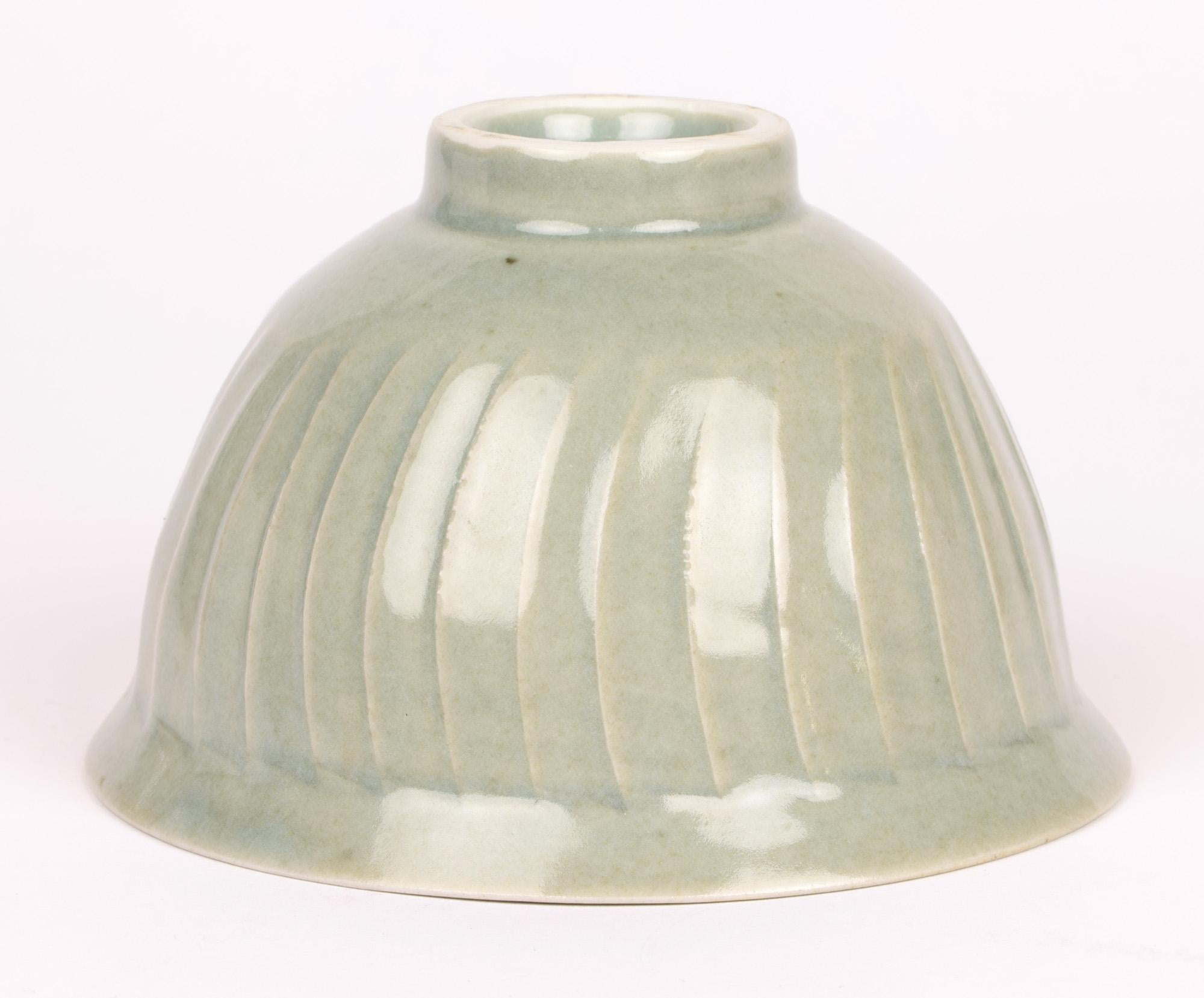 David Leach Lowerdown Studio Pottery Celadon Glazed Bowl For Sale 2