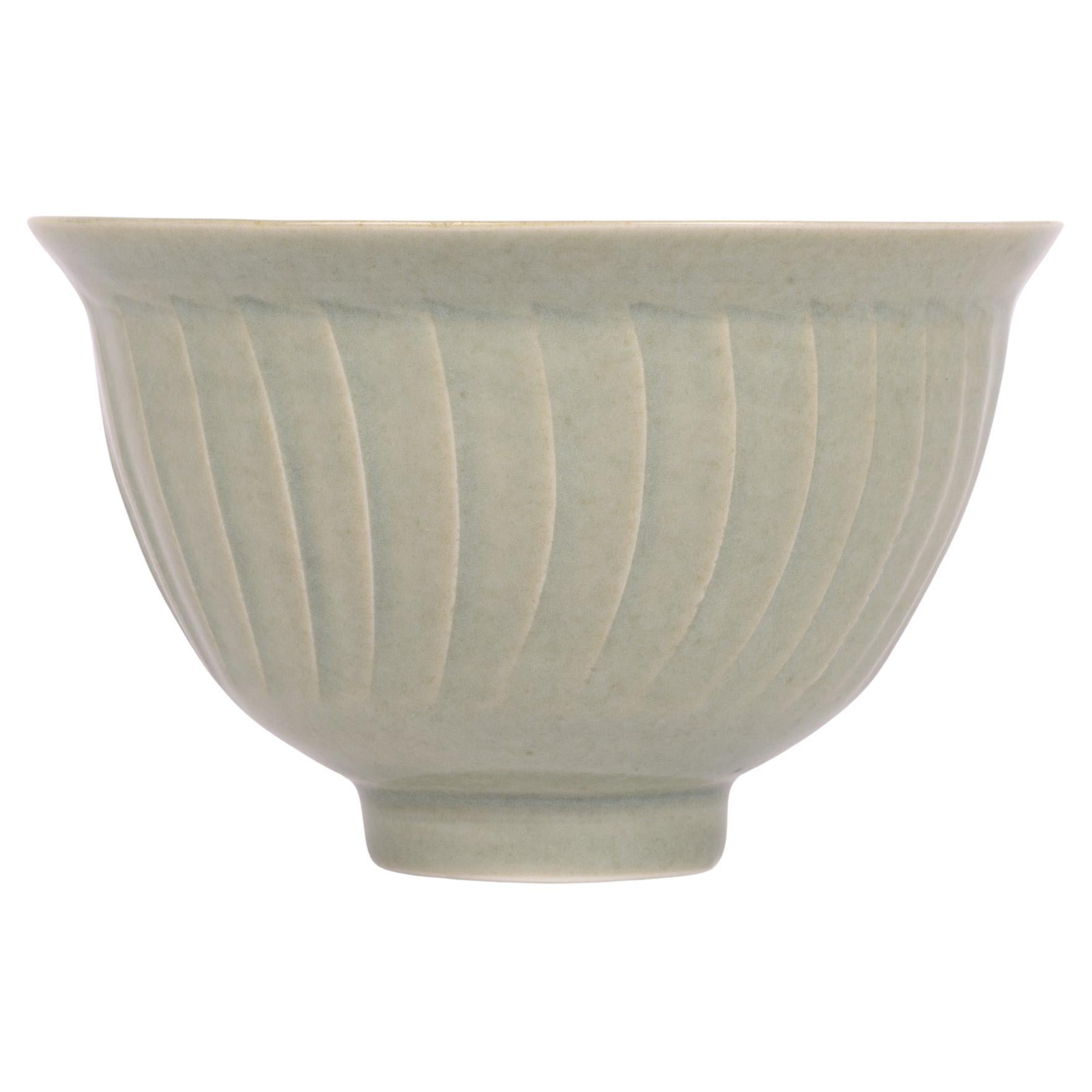 David Leach Lowerdown Studio Pottery Celadon Glazed Bowl For Sale