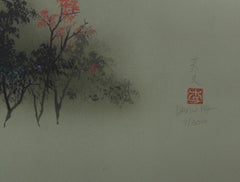 Autumn, Impressionist Lithograph by David Lee