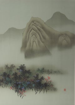 Automne, lithographie impressionniste de David Lee