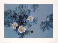 Fleurs et Papillon, cartel impresionista de David Lee