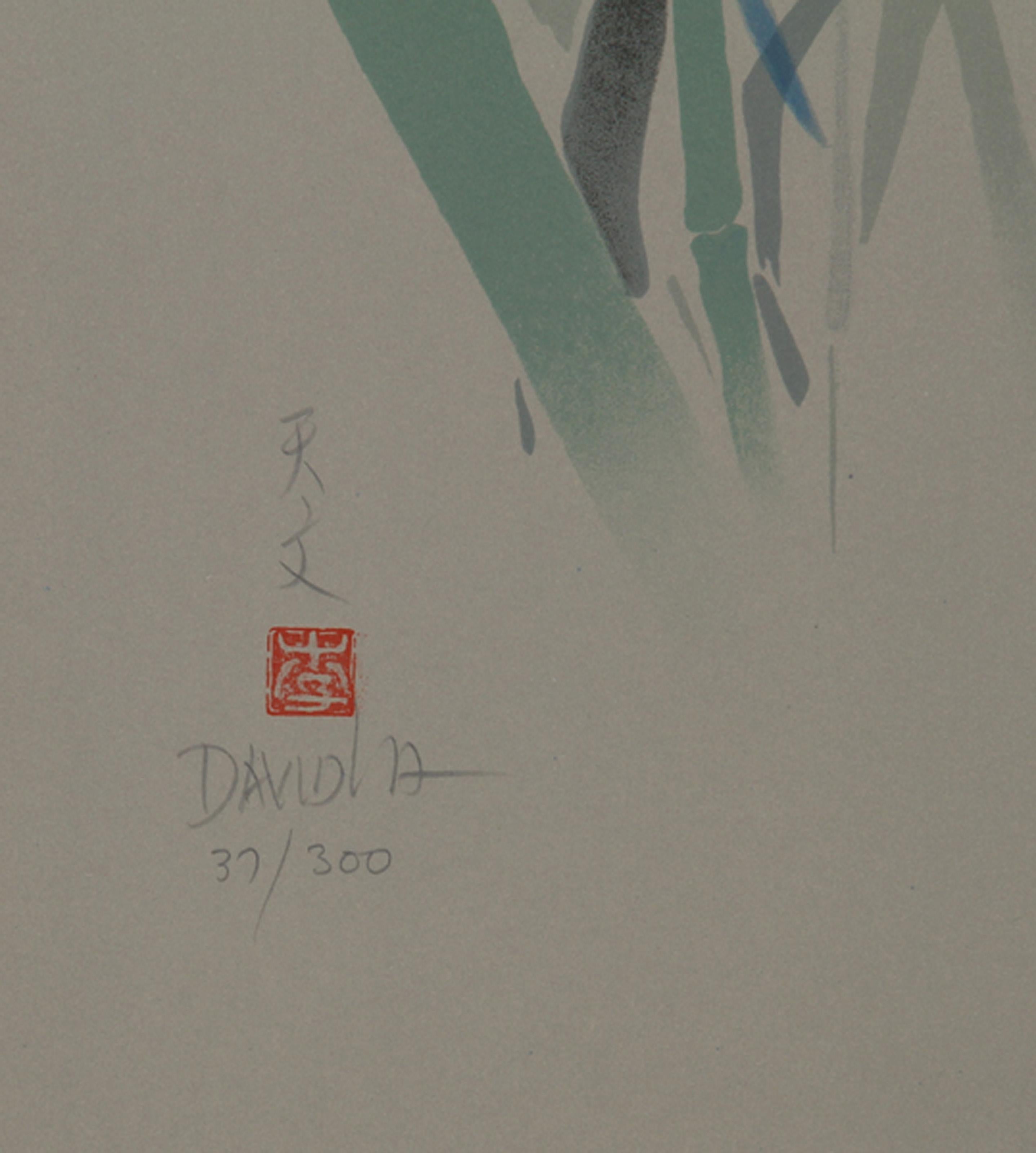 Irises (17), lithographie impressionniste de David Lee en vente 1