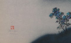 Misty Mountains, Impressionist Lithograph by David Lee